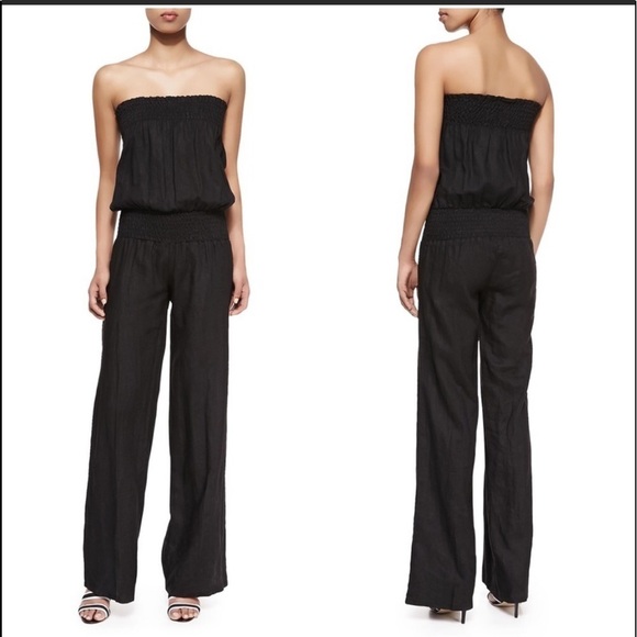 Young, Fabulous & Broke Strapless Linen Jumpsuit - Picture 10 of 16